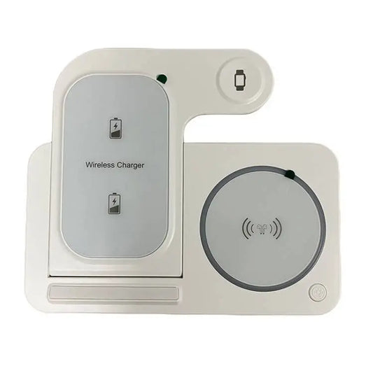 30W LED Fast Wireless Charger Stand 3 in 1 Foldable Charging Station for Iphone 15 14 13 12 11 Apple Watch 9 8 7 6 5 Airpods Pro